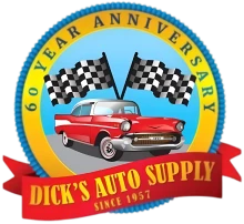 Vintage Car with Checkered Flags